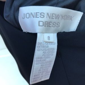 Jones New York Sleeveless Racerback Bling Black Dress 8 Evening Black Tie Party
